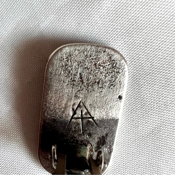 Vintage Navajo Kokopelli Clip Earrings .925 Silver Signed - Picture 7 of 9